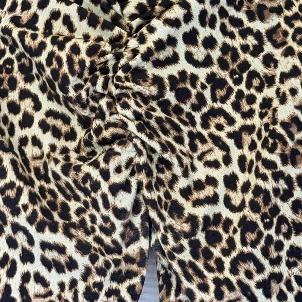 ZYIA Active‎ Leopard Print High Waisted Athletic Leggings Women's Size 6-8